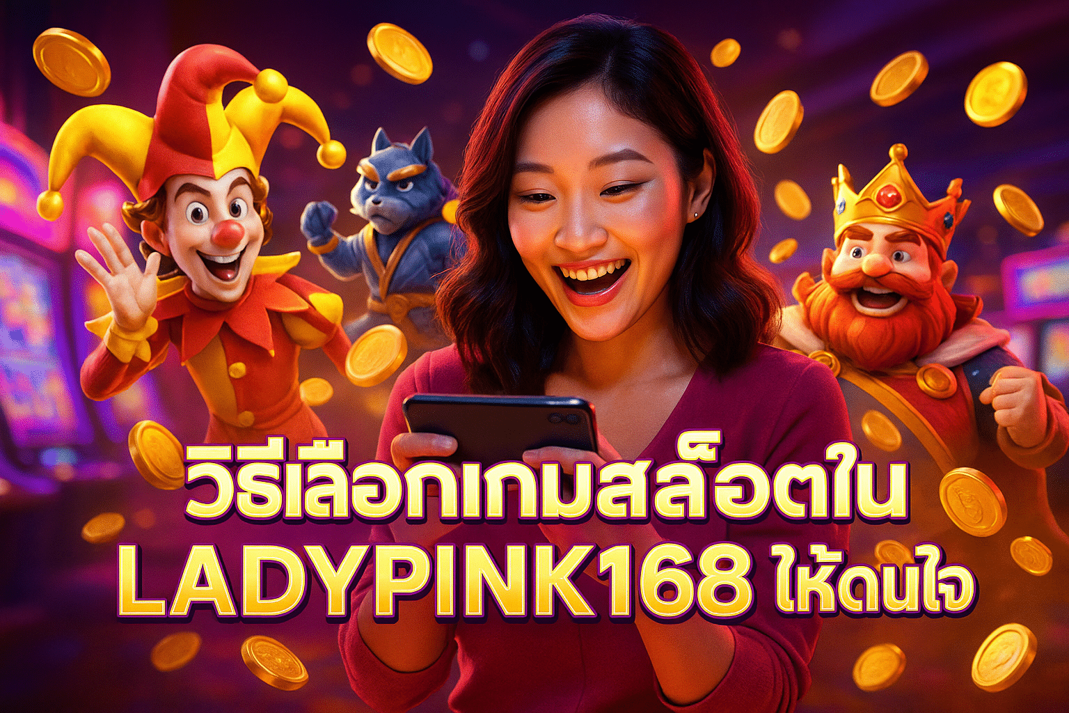 วิธีเลือกเกมส์สล็อตใน LADYPINK168 ให้โดนใจ