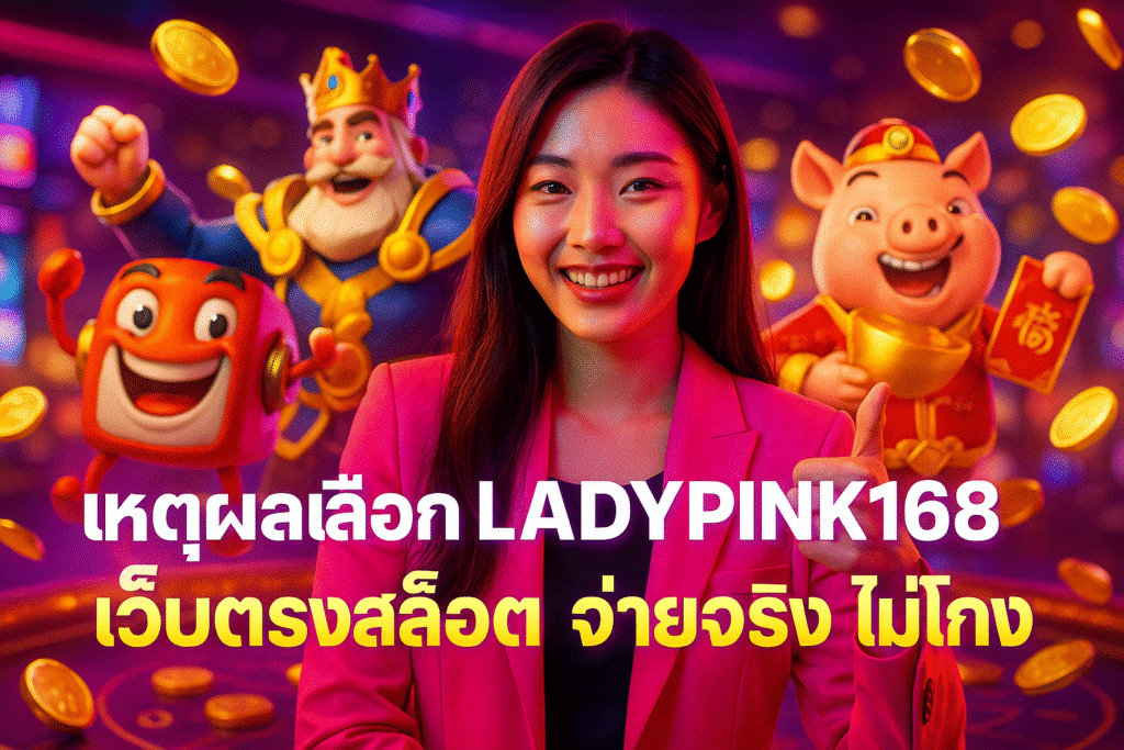 เหตุผลเลือก LADYPINK168 เว็บตรงสล็อต จ่ายจริง ไม่โกง