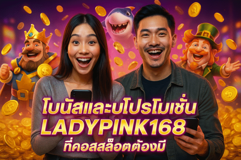 โบนัสและโปรโมชั่น LADYPINK168 ที่คอสล็อตต้องมี