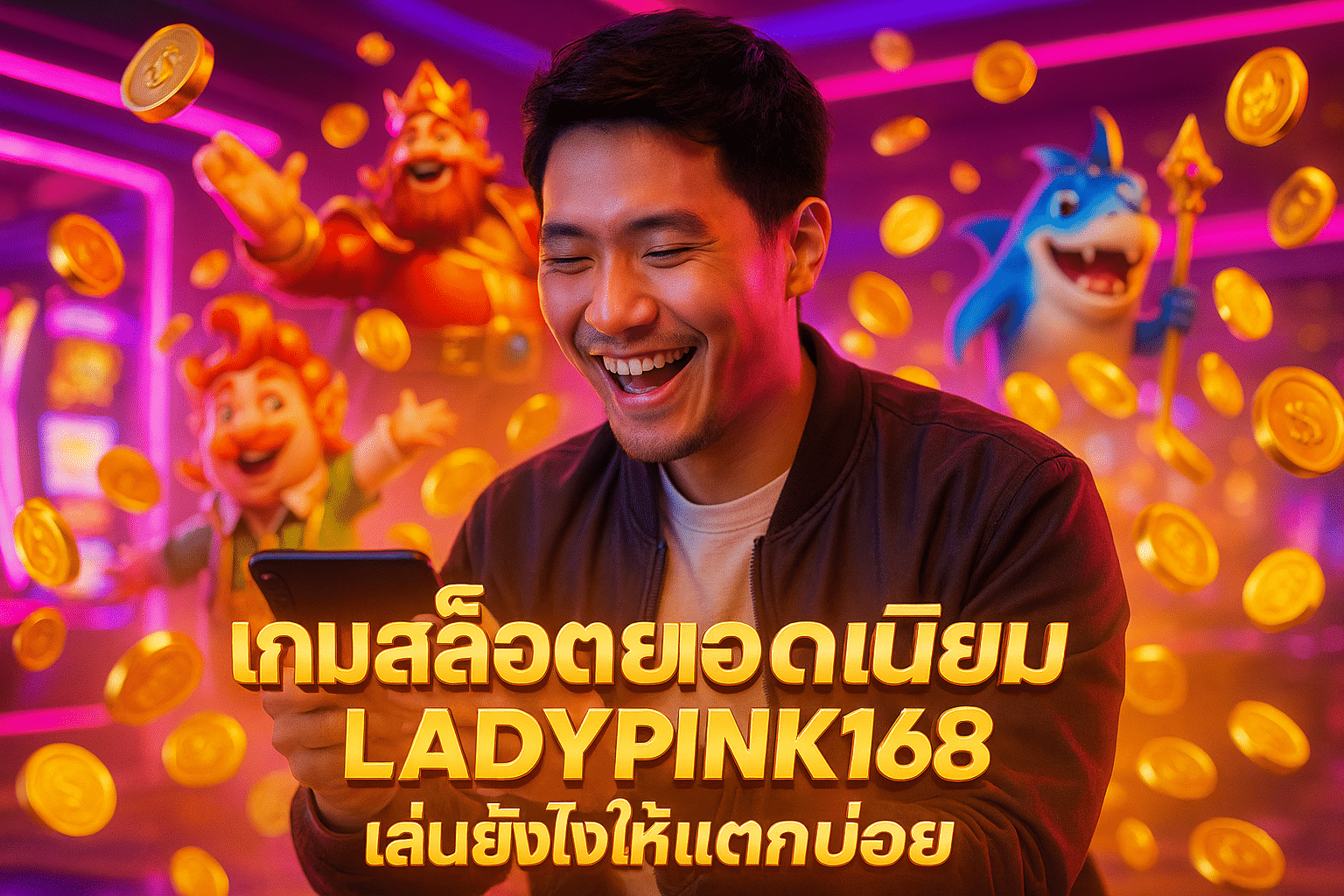 เกมสล็อตยอดนิยม LADYPINK168 เล่นยังไงให้แตกบ่อย