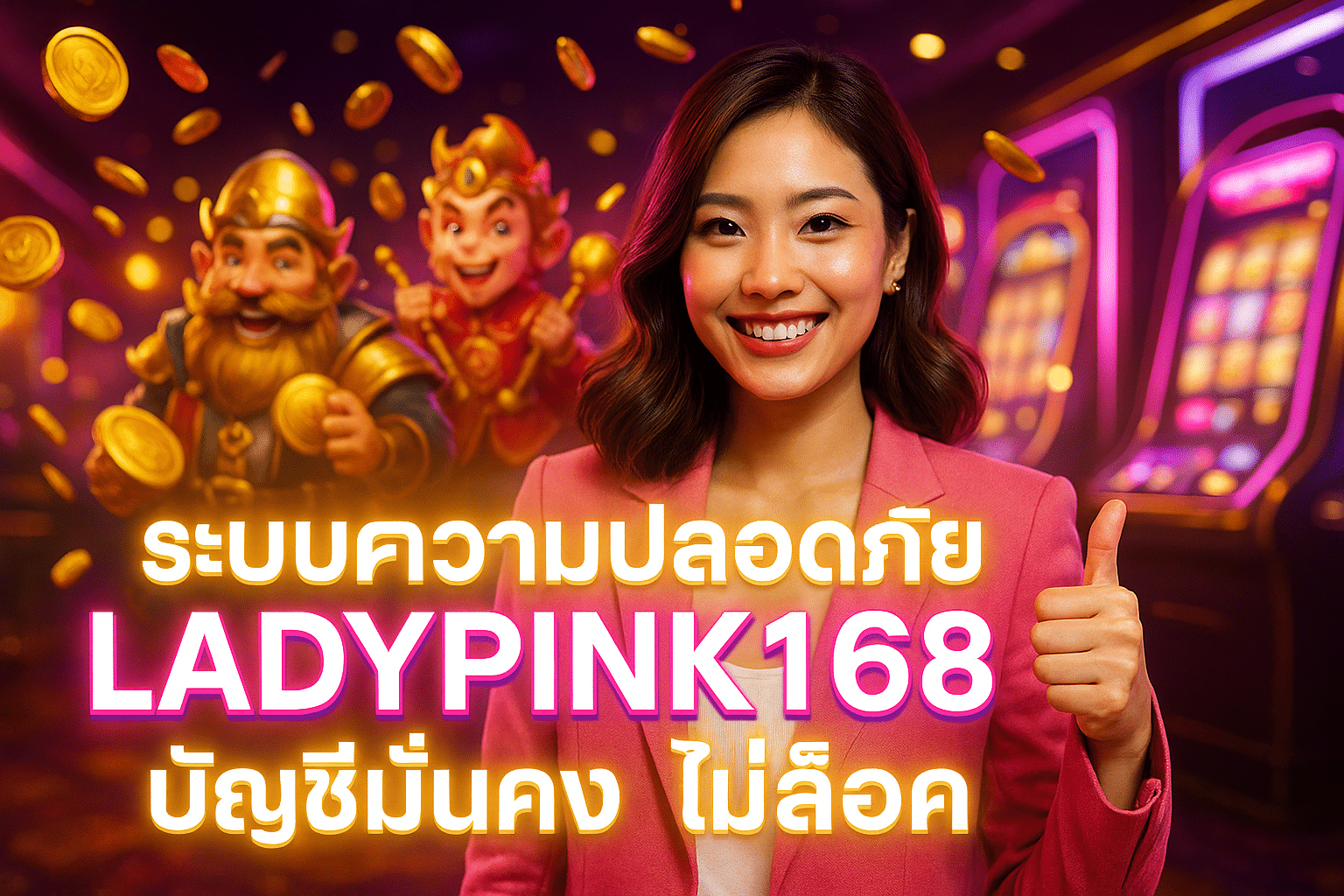 ระบบความปลอดภัย LADYPINK168 บัญชีมั่นคง ไม่ล็อค